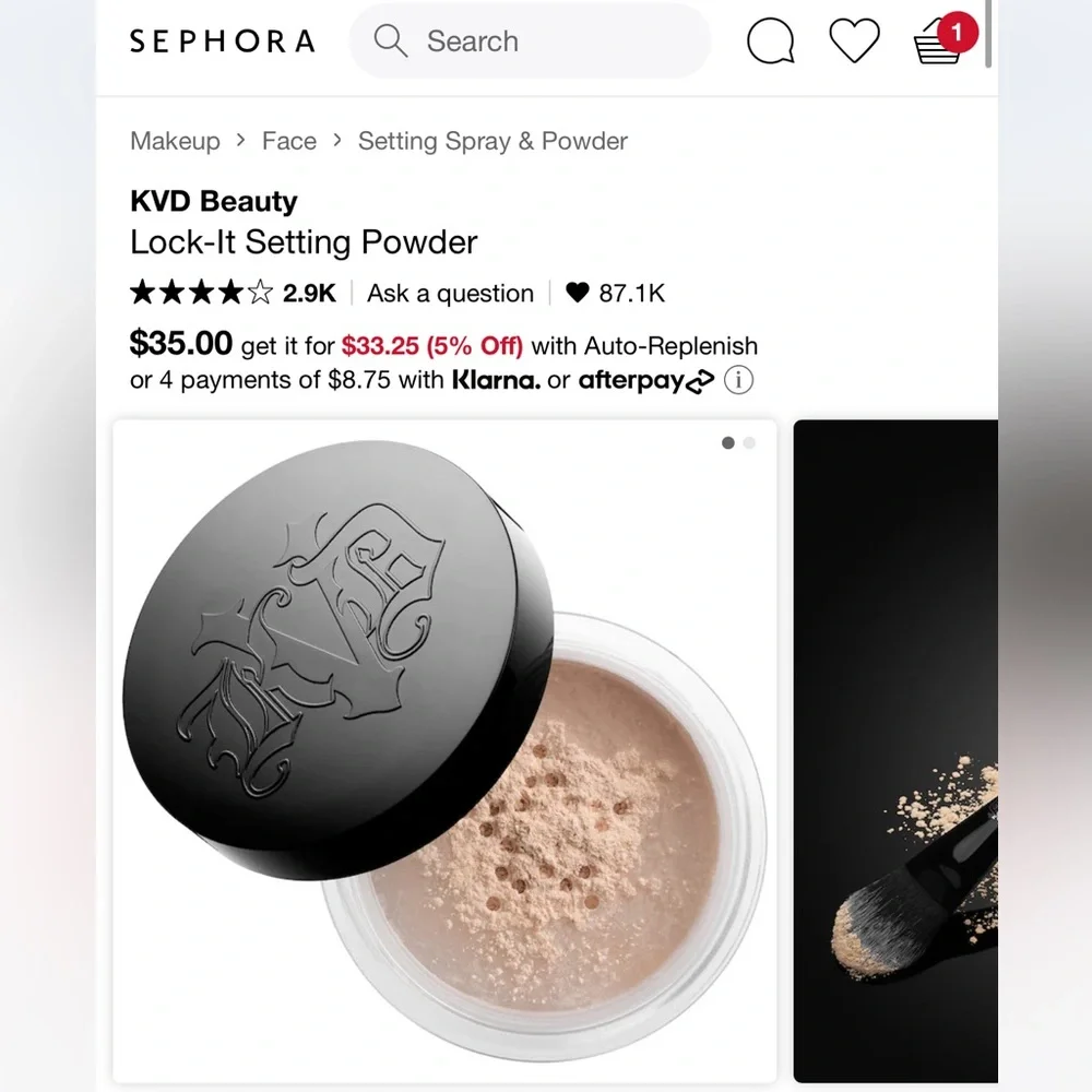 NEW 2 Lock-It Setting Powders plus red lipstick (3 items) - Picture 8 of 8